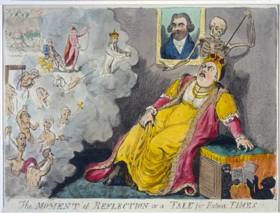 لحظة التأمل أو حكاية لـ Future Times ، حانة. 1796 (النقش اليدوي) بواسطة إسحاق كروكشانك